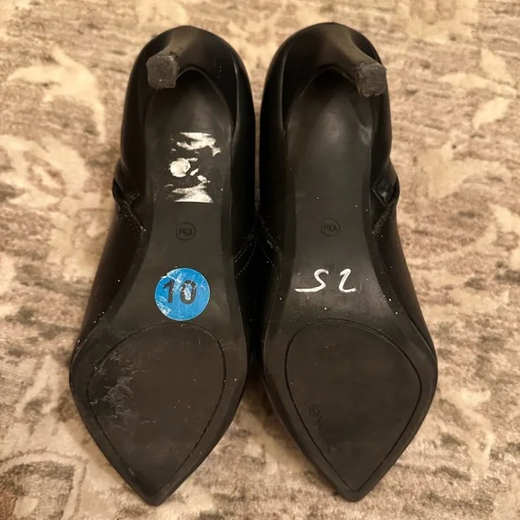 Calvin Klein Sleek Black Ankle Boot. 4 inches - Picture 3 of 4